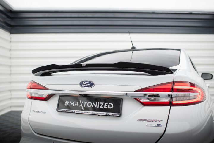 Ford Mondeo Sport Mk5 Facelift 2019-2022 / Fusion Sport Mk2 Facelift 2019-2020 Vinge / Vingextension V.1 Maxton Design i gruppen Välj bilmodell / Ford / Mondeo Mk5 14-22 / Styling hos DDESIGN Scandinavia AB (FO-MO-5F-SPORT-CAP1G)