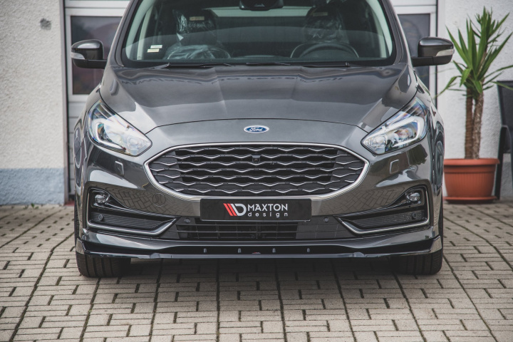 Ford S-Max MK2 Facelift 2019+ Frontläpp / Frontsplitter Maxton Design i gruppen Välj bilmodell / Ford / S-Max hos DDESIGN Scandinavia AB (FO-SMAX-2F-FD1G)