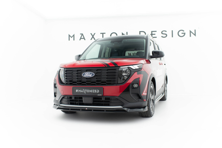 Ford Tourneo Courier Mk2 2023+ Frontsplitter / Frontläpp Maxton Design i gruppen Välj bilmodell / Ford / Tourneo hos DDESIGN Scandinavia AB (FO-TO-COU-2-FD1GFD1RG)