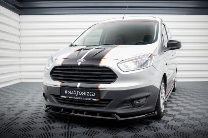 Ford Transit Courier Mk1 2014-2017 Frontsplitter V.1 Maxton Design i gruppen Välj bilmodell / Ford / Transit / Styling hos DDESIGN Scandinavia AB (FO-TR-COU-1-FD1G)