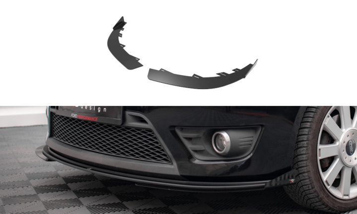 Ford Fiesta ST MK6 2004-2008 Add-On Splitters Maxton Design i gruppen Välj bilmodell / Ford / Fiesta MK6 01-08 / Styling hos DDESIGN Scandinavia AB (FOFI6STCNC-FSF1G)