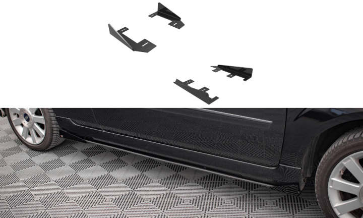 Ford Fiesta ST MK6 2004-2008 Add-On Splitters Maxton Design i gruppen Välj bilmodell / Ford / Fiesta MK6 01-08 / Styling hos DDESIGN Scandinavia AB (FOFI6STCNC-SF1G)
