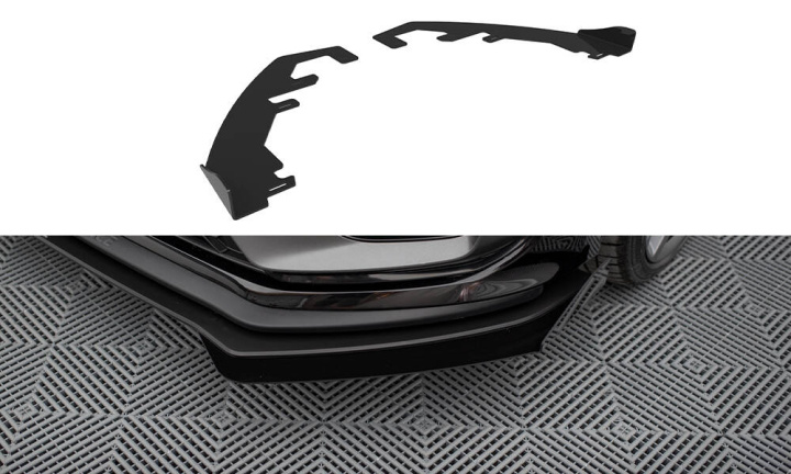 Ford Fiesta ST Mk8 Facelift 2021-2024 Främre Splitters Maxton Design i gruppen Välj bilmodell / Ford / Fiesta MK8 17+ / Styling hos DDESIGN Scandinavia AB (FOFI8FSTCNC-FSF1G)