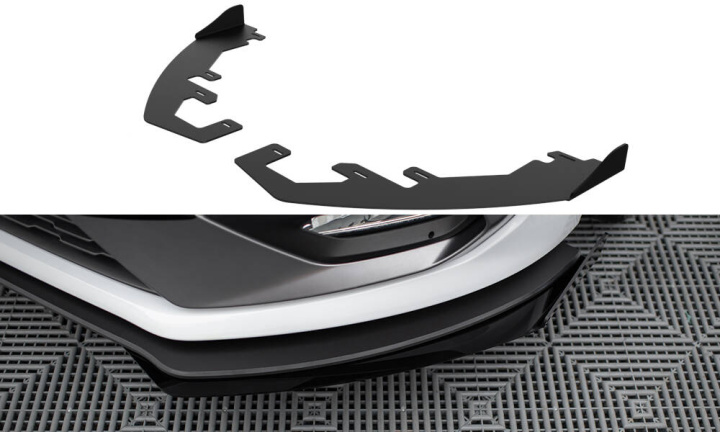 Ford Fiesta MK8 ST 2018+ / ST-Line 2017+ Add-On Splitters Maxton Design i gruppen Välj bilmodell / Ford / Fiesta MK8 17+ / Styling hos DDESIGN Scandinavia AB (FOFI8STCNC-FSF1G)