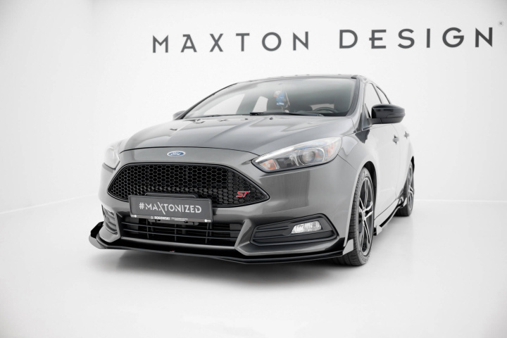Ford Focus ST Mk3 Facelift 2015-2018 Street Pro Frontsplitter / Frontläpp + Splitters Maxton Design i gruppen Välj bilmodell / Ford / Focus ST MK3 11-19 / Styling hos DDESIGN Scandinavia AB (FOFO3FSTCNC-FD4BFSF1G)