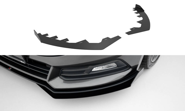 Ford Focus ST Mk3 Facelift 2015-2018 Främre Splitters Maxton Design i gruppen Välj bilmodell / Ford / Focus ST MK3 11-19 / Styling hos DDESIGN Scandinavia AB (FOFO3FSTCNC-FSF1G)