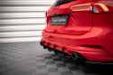 Ford Focus Estate ST Mk4 2019 -2021 Street Pro Bakre Diffuser Svart/Röd Maxton Design