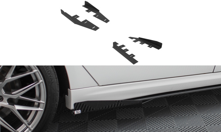 Ford Mondeo Sport Mk5 Facelift / Fusion Sport Mk2 Facelift 2019-2022 Sidosplitters Maxton Design i gruppen Välj bilmodell / Ford / Mondeo Mk5 14-22 / Styling hos DDESIGN Scandinavia AB (FOMO5FSPORTCNC-SF1G)