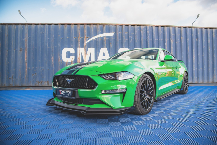 Ford Mustang GT Mk6 Facelift 2017-2023 Front Flaps Maxton Design i gruppen Välj bilmodell / Ford / Mustang 18-23 / Styling hos DDESIGN Scandinavia AB (FOMU6FGTCNC-FSF1G)