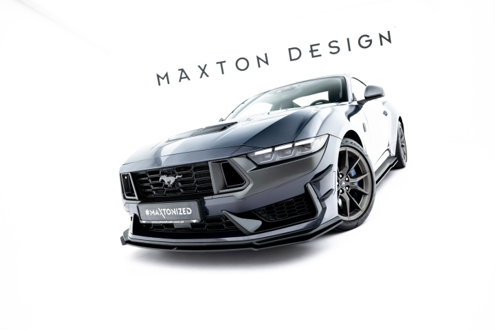 Ford Mustang Dark Horse Mk7 2023- Street Pro Frontsplitter Maxton Design i gruppen Välj bilmodell / Ford / Mustang 24+ hos DDESIGN Scandinavia AB (FOMU7DHCNC-FD1B)
