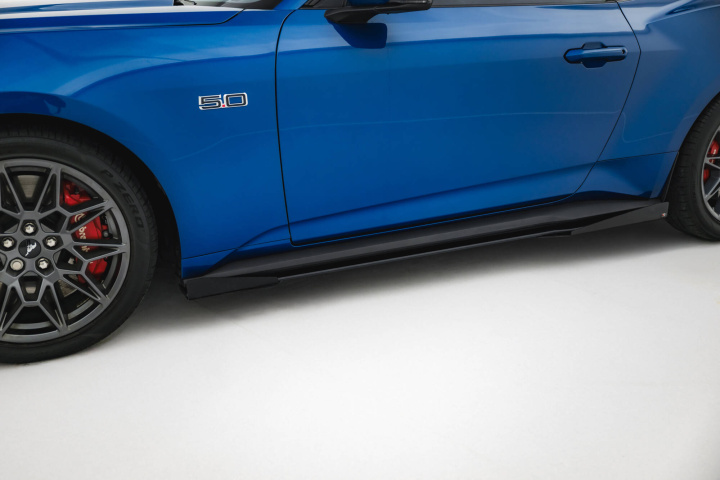 Ford Mustang GT Mk7 2023+ Street Pro Sidoextensions + Splitters Maxton Design i gruppen Välj bilmodell / Ford / Mustang 24+ hos DDESIGN Scandinavia AB (FOMU7GTCNC-SD1BRBSF1G)
