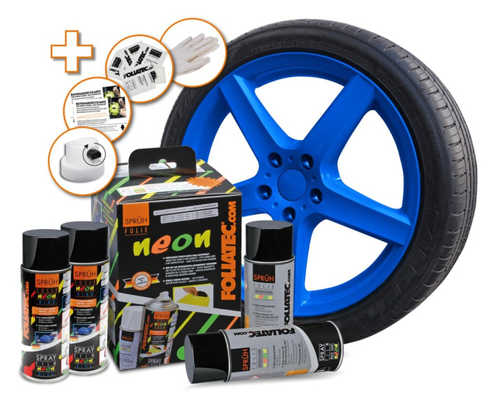 Spray Film NEON 4 pc. Set, blå i gruppen Välj bilmodell hos DDESIGN Scandinavia AB (FT2023)