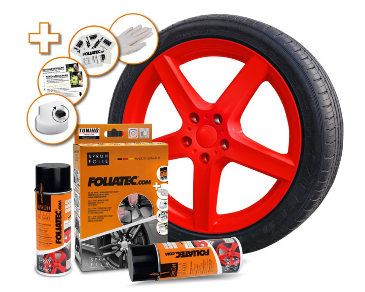 Foliatec Spray film Set, röd blank 2x400ml i gruppen Välj bilmodell hos DDESIGN Scandinavia AB (FT2059)
