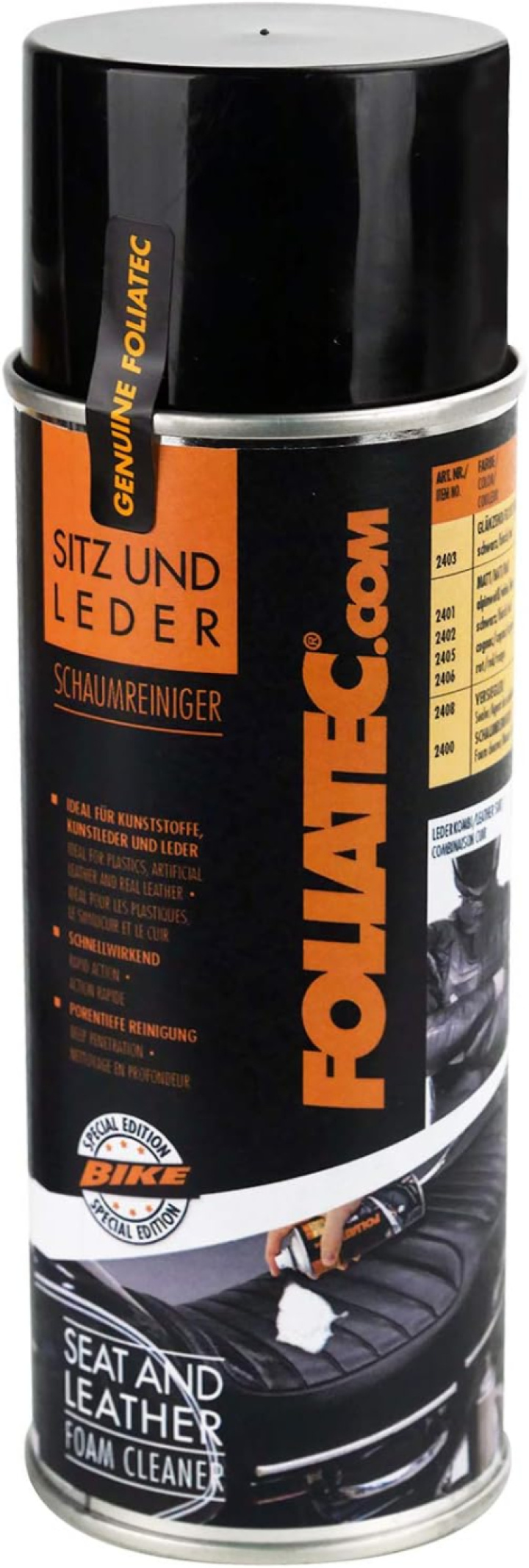 Bilklädsel och Läder Rengöring Sprayskum, 400 ml Foliatec i gruppen Välj bilmodell hos DDESIGN Scandinavia AB (FT2400)