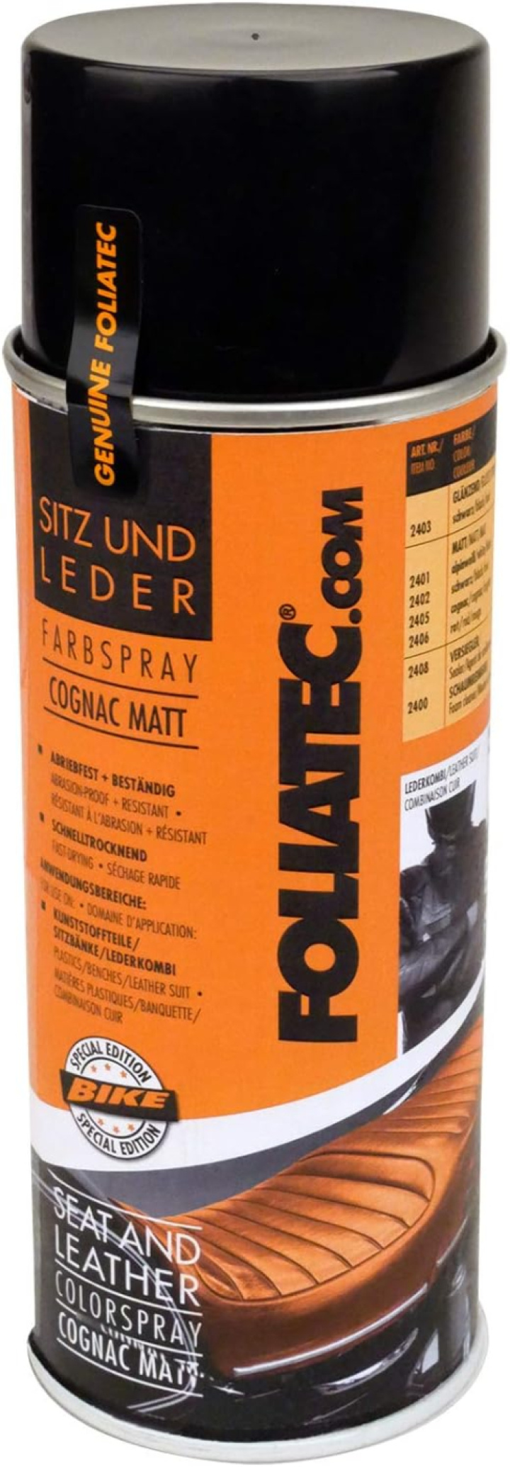 Klädsel och Läder Färg Spray , Matt Cognac, 400 ml Foliatec i gruppen Välj bilmodell hos DDESIGN Scandinavia AB (FT2405)