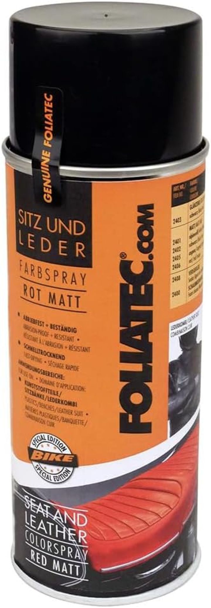 Klädsel och Läder Färg Spray , Matt Röd, 400 ml Foliatec i gruppen Välj bilmodell hos DDESIGN Scandinavia AB (FT2406)