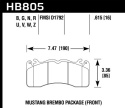 HPS 5.0 Bromsbelägg (HB805) Hawk Performance