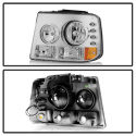 Silverado 1500/2500 99-02 / Silverado 3500 01-02 / Suburban 1500/2500 00-06 / Tahoe 00-06 LED (Utbytbara LEDs) Strålkastare – Krom Spyder Auto