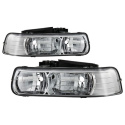 Chevy Silverado 1500/2500 99-02 / Chevy Silverado 3500 01-02 / Chevy Suburban 1500/2500 00-06 / Chevy Tahoe 00-06 Strålkastare - Krom Spyder Auto