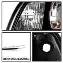 Ford Mustang 87-93 1PC LED (Utbytbara LEDs) Strålkastare - Svarta Spyder Auto