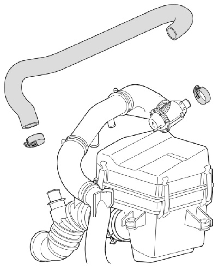 HKS71002-AM002 Mitsubishi EVO 7-9 01-07 SQV Adapter Återcirkulerande Suction Return Kit HKS