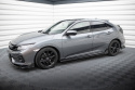 Honda Civic Sport FK Mk10 2017-2022 Sidoextensions + Splitters V.1 Maxton Design