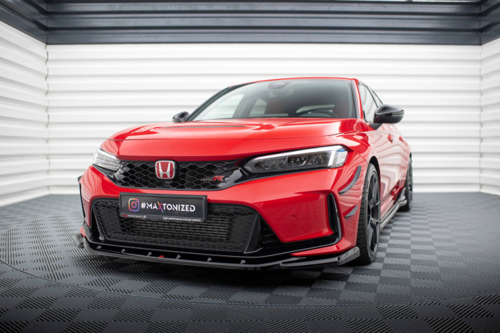 Honda Civic Type-R FL5 Mk11 2023+ Frontsplitter V.3 Maxton Design i gruppen Välj bilmodell / Honda / Civic FE - FL 2021+ hos DDESIGN Scandinavia AB (HO-CI-11-TYPE-R-FD3G)