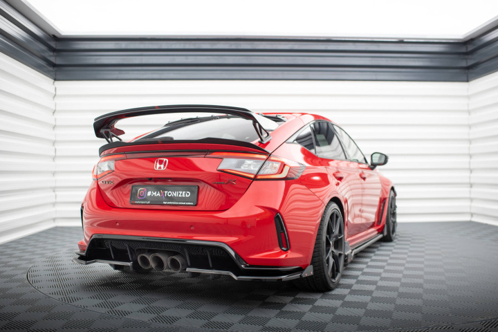 Honda Civic Type-R FL5 Mk11 2023+ Bakre Splitter (Med Splitters) + Splitters V.1 Maxton Design i gruppen Välj bilmodell / Honda / Civic FE - FL 2021+ hos DDESIGN Scandinavia AB (HO-CI-11-TYPE-R-R1-RD1-RS)