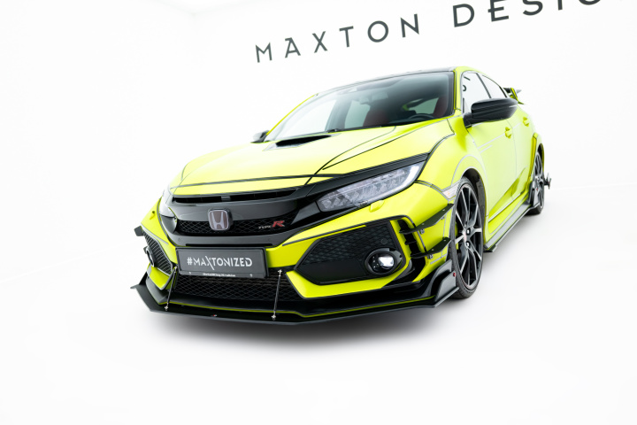 HOCI10TYPER-CNC-FD4B Honda Civic Type-R FK8 2017-2021 Racing Dura Splitter Maxton Design