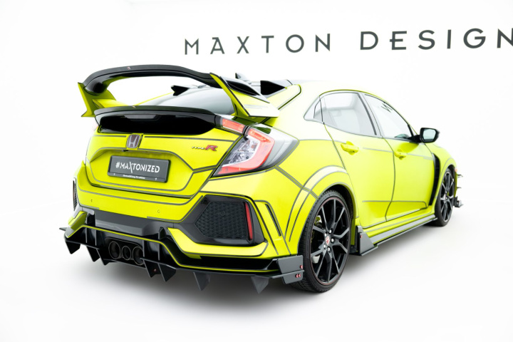Honda Civic Type-R Mk10 / Mk10 Facelift 2019-2022 Street Pro Bakre Diffuser Maxton Design i gruppen Välj bilmodell / Honda / Civic Type R FK8 17-21 / Styling hos DDESIGN Scandinavia AB (HOCI10TYPERCNC-RS1B)