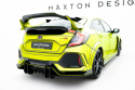 Honda Civic Type-R Mk10 / Mk10 Facelift 2019-2022 Street Pro Bakre Diffuser V.2 Svart/Röd Maxton Design