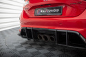 Honda Civic Type-R Mk 11 2023- Street Pro Bakre Sidoextensions + Flaps Svart/Röd + Blanka Flaps Maxton Design