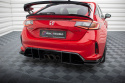Honda Civic Type-R Mk 11 2023- Street Pro Bakre Sidoextensions + Flaps Röd + Blanka Flaps Maxton Design