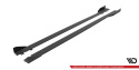 Honda Civic Type-R Mk 11 2023- Street Pro Sidoextensions + Flaps Svart/Röd + Blanka Flaps Maxton Design