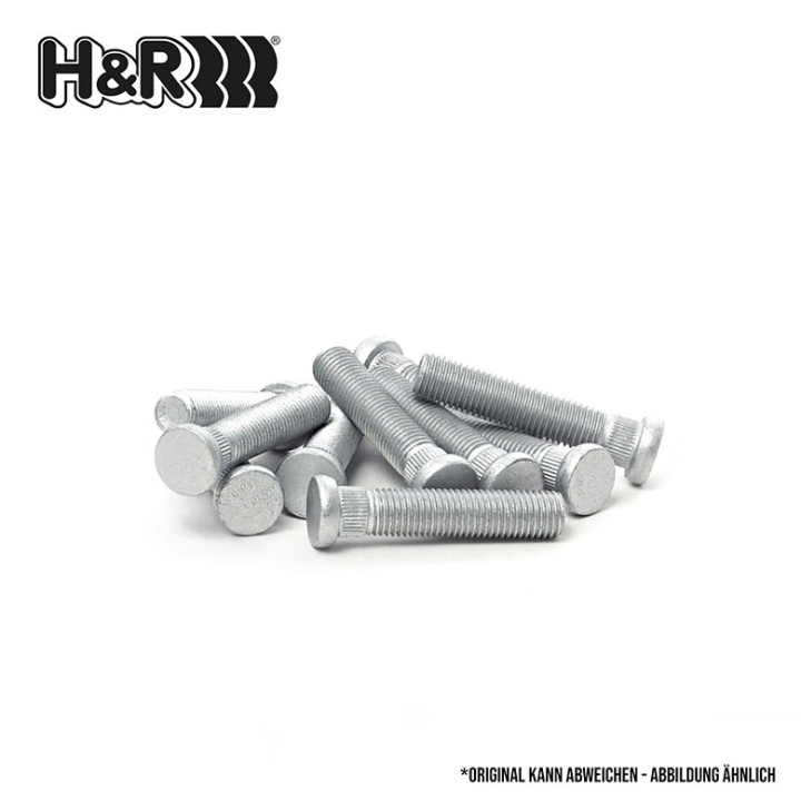 HR-1254044 H&R hjulbult M12x1.5 Splinesad Silver, Längd 40mm 14,2mm Diameter i gruppen Välj bilmodell hos DDESIGN Scandinavia AB (HR-1254044)