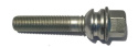 HR-1454807A H&R hjulbult M14x1,5 sfärisk 14mm säte rörlig kona Audi Q3 Q5 Silver, Längd 48mm