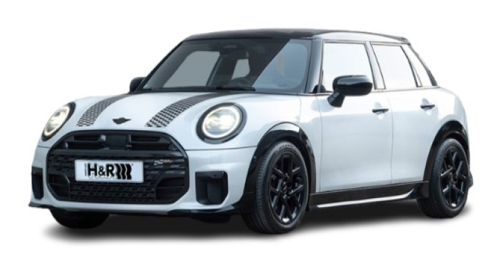 H&R Sänkningssats Mini Cooper S F65 5 dörrar 2024- i gruppen Välj bilmodell hos DDESIGN Scandinavia AB (HR-28533-2)