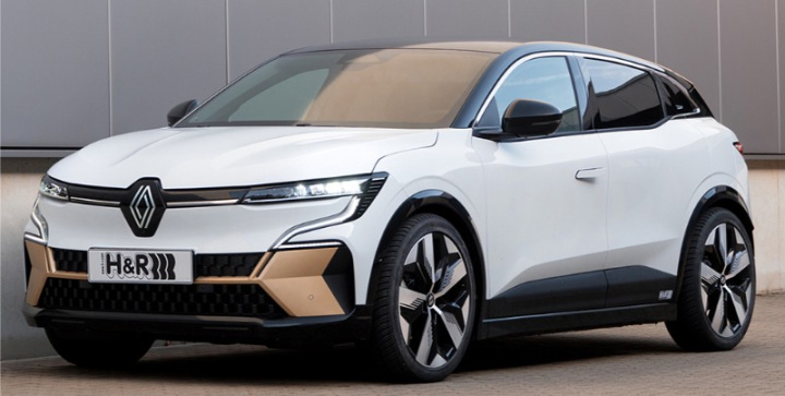 H&R Sänkningssats Renault Megane E-Tech EV60 i gruppen Välj bilmodell hos DDESIGN Scandinavia AB (HR-28569-1)