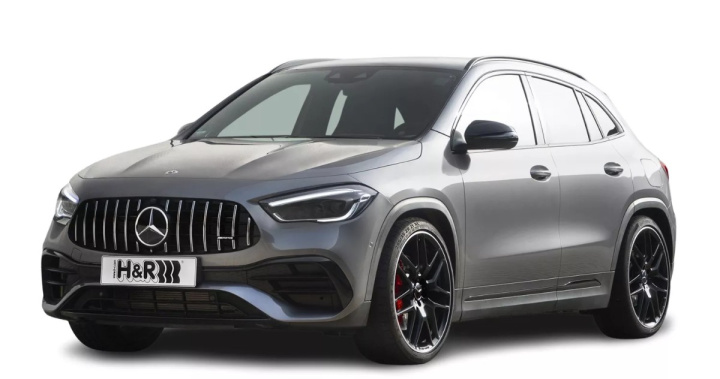 H&R Sänkningssats Mercedes GLA35 GLA45 F2B i gruppen Välj bilmodell hos DDESIGN Scandinavia AB (HR-28578-1)