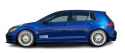 H&R COILOVER VOLKSWAGEN GOLF 7 SEDAN 2013- Upp till 985kg framaxelvikt Stel bakaxel 50mm fjäderben