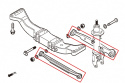 Alfa 156 97-07 Bakre Lateral-stag (Pillowball) 4 Delar/Set Hardrace