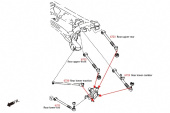HR-6722 Mazda RX8 / MX-5 NC Bakre Trailing-stag (Pillowball) 2 Delar/Set Hardrace (2)