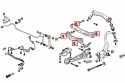 Honda Bakre Lateral-stagsbussningar (Förstärkta Gummibussningar) Hardrace
