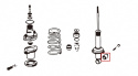 Acura Acura RSX / Integra DC5 Förstärkta Bussningar Bakre Stötdämparinfästning (Pillowball) 2 Delar/Set Hardrace