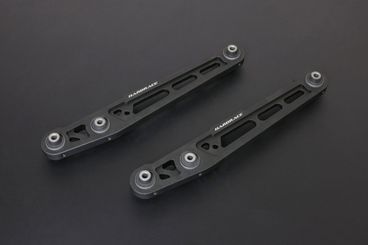 HR-7112-BLK Honda Civic EK 97-00 Bakre Nedre Länkarmar Svarta (Förstärkta Gummibussningar - Aluminium) 2 Delar/Set Hardrace