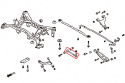 Subaru Impreza WRX/STI 07-11 / Legacy 09-14 / GT86 / BRZ / Forester 09+ Bakre Toe-stag (Förstärkta Gummibussningar) 2 Delar/Set Hardrace