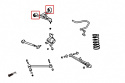 Toyota SC 91-00 / GS 93-97 / SUPRA 93-02 / ARISTO 91-97 / CROWN 95-01 Bakre Övre Stag Bussning (Pillowball) 4 Delar/Set Hardrace