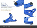 Toyota GT86 / BRZ Främre Nedre Länkarmar + Rollcenterjustering (Förstärkt Gummibussning) 2Delar/Set Hardrace