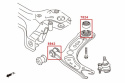 Volkswagen Audi / / VW Främre Nedre Länkarm Främre Bussningar (Förstärkt Gummibussning) - 2Delar/Set Hardrace