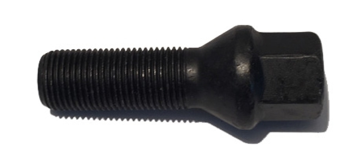 Hjulbult M12x1.5 Konisk Svart, Längd 38mm H&R i gruppen Exteriör / Fälgar & Däck / Hjulbultar & Muttrar & Pinnbultar hos DDESIGN Scandinavia AB (HR-B1253801)